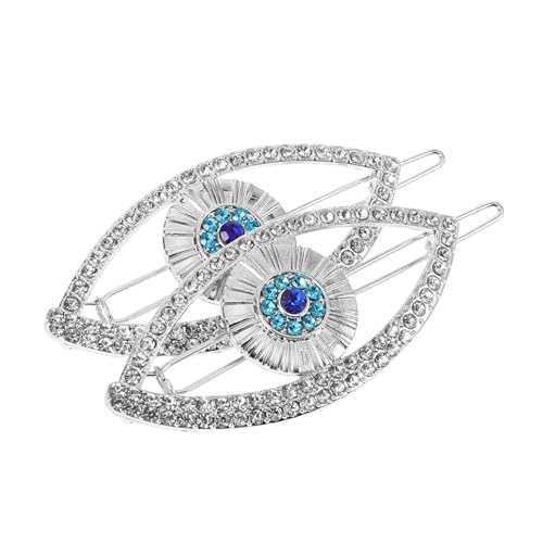 OFFIGAM 2 Stücke Augen Haarklammern für Damen Strass Haarspangen für Partys und Hochzeiten Vielseitige Haarschmuck Accessoires zur Fixierung von und Haaren von OFFIGAM