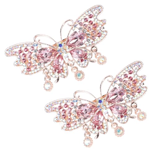 OFFIGAM 2stücke Glitzer Pferdeschwanz-halter Haar Barrettes Automatische Haar Clips Für Frau Mädchen Langlebig Und Leicht Für Partys Festivals Und Alltag von OFFIGAM