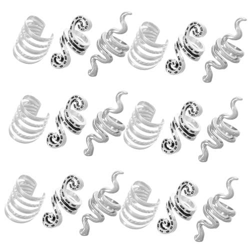 OFFIGAM 20stücke Teiliges Dreadlock Accessoires Für Hochzeiten Und Festivals Haarschmuck Ringe Zopf-dekorationen Flechtenschmuck Langlebige Und Praktische Haarclips Für Zöpfe von OFFIGAM