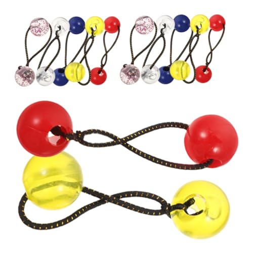 OFFIGAM 20stücke Junge Mädchen Haargummis Mit Doppelball Design Elastische Haargummis Für Mädchen Für Kreative Frisuren Haaraccessoire Gemischte Farben von OFFIGAM