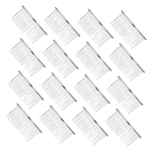 OFFIGAM 20stücke Seitlicher Haarkamm Aus Metall Für Damen Drahtstruktur Französischer Schleierkamm Für Hochzeit Dekorativer Haarkamm Seitliche Haarspangen Brautschmuck von OFFIGAM