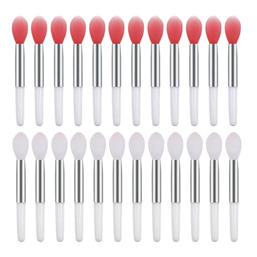 OFFIGAM 24stücke Lippenmasken-pinsel-tool Aus Silikon Lipgloss-applikatorstab Für Präzises Auftragen Make-up-stab Für Unterwegs Geeignet Für Frauen von OFFIGAM