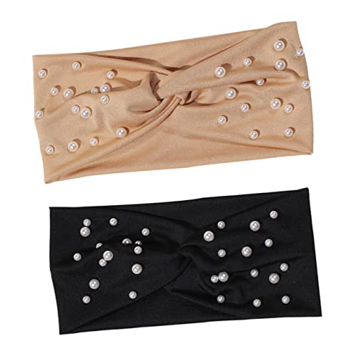 OFFIGAM 2St Weit gekreuztes Haarband schwarzer handtuchhalter Platzsparender Handtuchhalter aus Aluminium mehrere Webstuhl Gel haarschmuck haar zubehör elastischer Haarwickel Kopfbedeckung von OFFIGAM