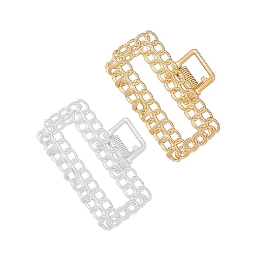 OFFIGAM 2Stücke Haarklammern für Damen Haarspangen mit Ketten Design Rutschfeste Haarklauen für Haarstile für Festliche Anlässe OFFIGAM 2Stücke Haarklammern für Damen Haarspangen mit Ketten Design Rutschfeste Haarklauen für Haarstile für Festliche Anlässe von OFFIGAM
