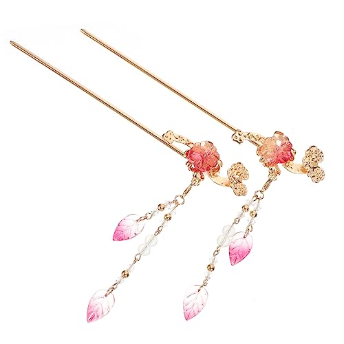 OFFIGAM Chinesische Traditionelle Haarstäbchen 2 Stück Legierung Vintage Design Für Damen Und Mädchen Haarschmuck Für Festliche Anlässe von OFFIGAM