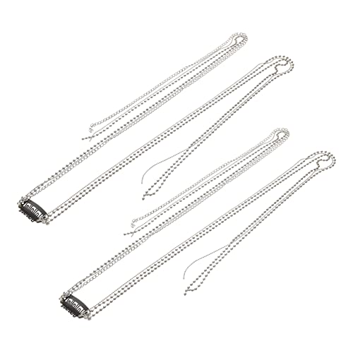 OFFIGAM 2stücke Haar-chain Set Mit Punk-tassel Haarclips Schmuck Für Geflochtene Frisuren Für Festival-outfits Und Tägliche Stylings Für Damen Und Mädchen von OFFIGAM