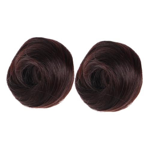OFFIGAM 2stücke Haarknoten Dutt-haarverlängerung Fluffige Und Natürliche Styling-haar-bun- Für Täglichen Gebrauch Und Besondere Anlässe Für Damen Und Mädchen von OFFIGAM
