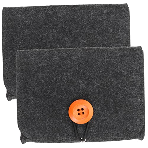 OFFIGAM 2stücke Tragbare Ätherische Öle Aufbewahrungstasche Kompakte Filz-Organizer Für Flaschen Für Reisen Und Zuhause Klein Und Leicht Aus Langlebigem Material von OFFIGAM