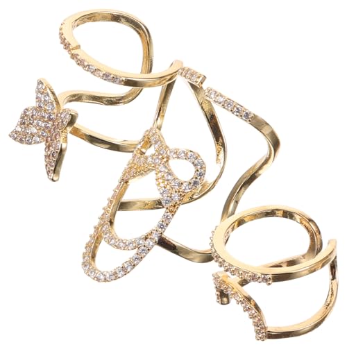 OFFIGAM 3stücke Nailart Ringe Dekorative Nagelschmuck Für Frauen Fingernagelringe Nagelschmuck Zubehör Für Maniküre von OFFIGAM