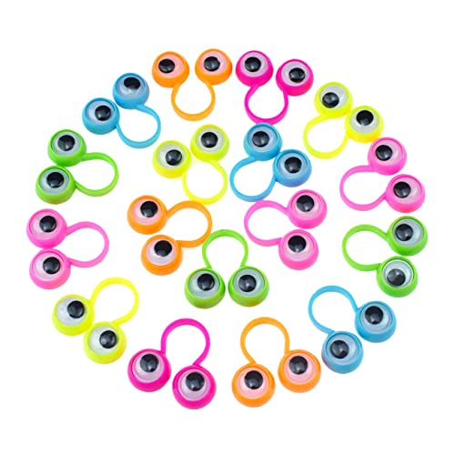 OFFIGAM 30 Stück Finger mit Beweglichen Augen Interaktive Finger Spielzeuge für Kreative Spiele für Partys und Ostergeschenke von OFFIGAM