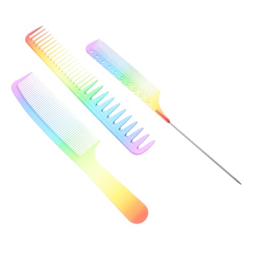 OFFIGAM 3Stücke Friseurkämme Professionelle Haarkämme für Salon Haarstyling Antistatisch und Langlebig für Männer und Hochwertiger Friseurzahnkamm von OFFIGAM