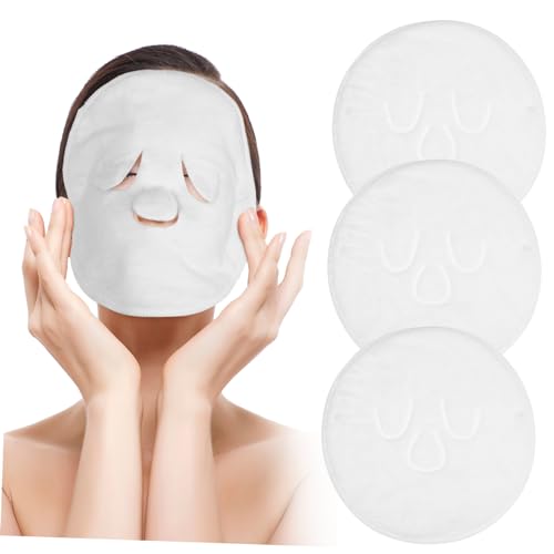 OFFIGAM 3stücke Kompressionsmaske Für Gesicht Gesichts-stoffmaske Mit Dampf Warme Kompresse Gesichts-handtuch Für Beauty-pflege Zu Hause Salon von OFFIGAM