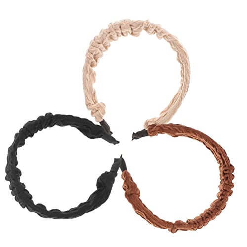 OFFIGAM 3stücke Stirnbänder Für Damen Retro Haarband Aus Dehnbar Party Kopfschmuck Für Frauen Zartes Stirnband Für Mädchen Dekorative Stirnbänder Für Damen Haadekore Mit Angenehmer von OFFIGAM
