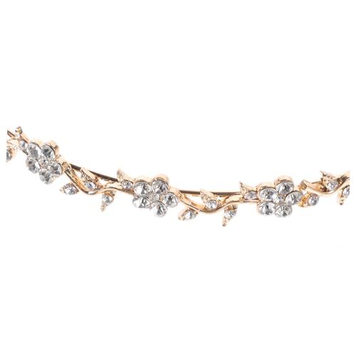 OFFIGAM 4 Stück Feines Damen Haarschmuck mit Funkelnden Strasssteinen Doppellagiges Haarband für Braut Hochzeit Festliche Anlässe Bequem und Leicht für Teenager Mädchen von OFFIGAM