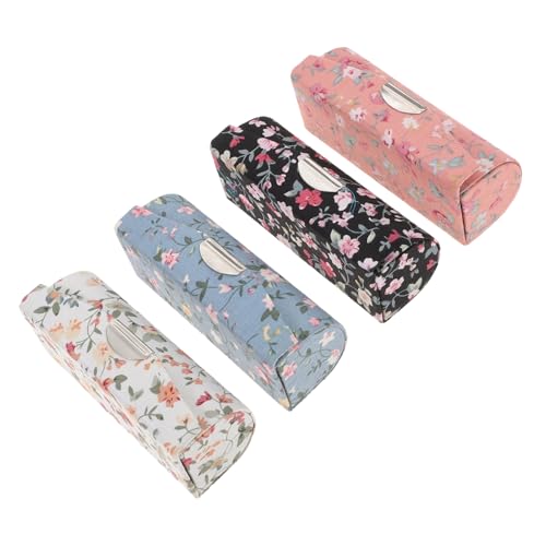 OFFIGAM 4stücke Lippenstifthalter Aus Bestickte Lippenstiftbox Organizer Für Lipgloss Und Make-up Aufbewahrungsbox Für Kosmetik Blau Geschenkbox Für Zuhause von OFFIGAM