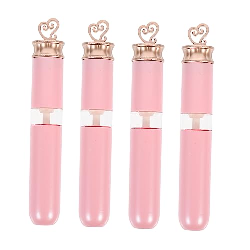 OFFIGAM 4stücke Leere Lip Gloss Flaschen Rohr Nachfüllbar Lip Glasuren Flasche Proben Fläschchen Haltbarer Für Reisen Und Täglichen Gebrauch Kleine Für Einfachen Transport von OFFIGAM