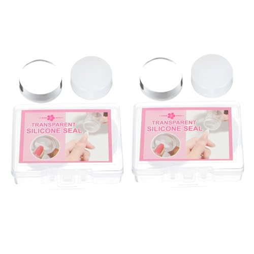 OFFIGAM 4stücke Ersatz-nagelstempel Ersatz-nagelkunststempel Langlebiger Nagelstempel Maniküre-diy-stempel Maniküre-kunststempel Ersatz Stamper Nail Art Transfer Werkzeuge von OFFIGAM