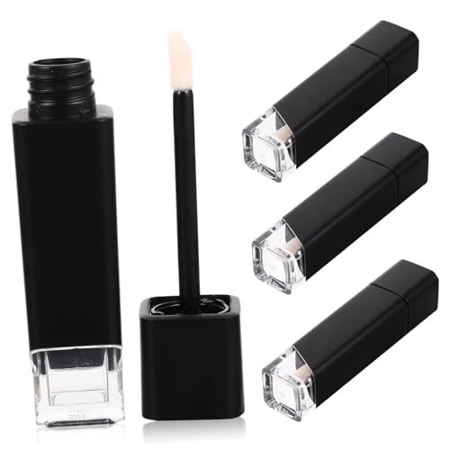OFFIGAM 4stücke Wiederverwendbare Lip Gloss Röhrchen Mit Boden Nachfüllbare Lippenbalsam-flaschen Leichte Und Kompakte Behälter Für Unterwegs Für Kosmetik Und Reisen von OFFIGAM