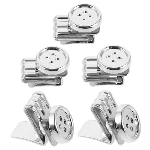 OFFIGAM 5stücke Hosenträger Knöpfe Für Herren Metallknopf Ohne Nähen Ersatz Hosenträgerknöpfe Knopf Klammer Clip Verstellbarer Knopf Für Hosen von OFFIGAM