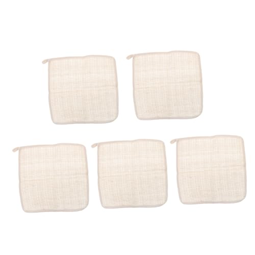 OFFIGAM 5stücke Peeling Handtuch Quadratisches Badetuch Für Körperreinigung Exfoliation Und Gesichtswaschung Hochwertige Langlebige Materialien Für Sanfte Hautpflege von OFFIGAM