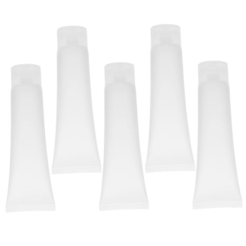 OFFIGAM 5 Stück 100 Ml Nachfüllbare Flasche Für Shampoo Gesichtsreiniger Handcreme Körperlotion Reisegröße Quetschflasche Mit Umweltfreundlichem Pvc Für Reisen Und Outdoor von OFFIGAM