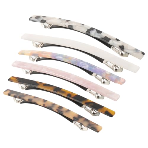 OFFIGAM 6 Stck Marble Haarklammern Set Teiliges Haarspangen Set für Damen mit Marmor Muster Rosé Royalblau Muschelweiß Grün Rutschfest Langlebig für Haartypen und Reisen von OFFIGAM