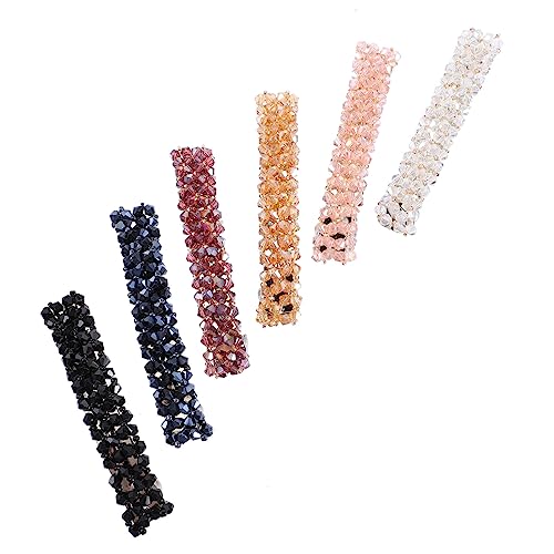 OFFIGAM 6 Stück Teiliges Glänzende Haarklammern Federclips für Damen Rutschfeste Haarspangen Schonend Haltend Geeignet für Styling und Friseurbedarf von OFFIGAM