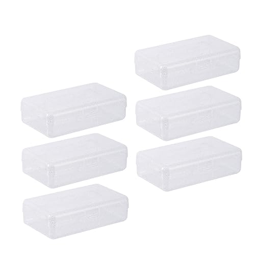 OFFIGAM 6stücke Transparente Stiftebox Teiliges Stapelbare Kunststoff-Organizer Für Schreibwaren Robuste Langlebige Aufbewahrungsbox Für Bleistifte Und Marker Für Schule Und Büro von OFFIGAM