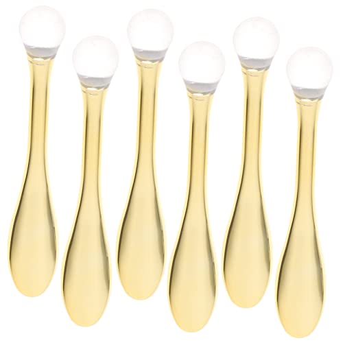 OFFIGAM 6stücke Gesichtslöffel Löffel Gesicht Gesichtslöffer Massagelöffel-stick Augenmassagegerät Für Make-up-gesichtscreme-augenmassagelöffel Gold von OFFIGAM