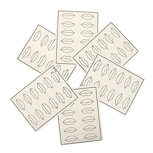 OFFIGAM 6stücke Microblading Übungshaut Für Lippen Und Augenbrauen Für Anfänger Flexible Künstliche Haut Mit Realistischem Gefühl Zur Verbesserung Von Makeup-techniken von OFFIGAM