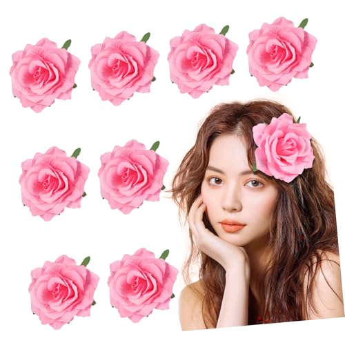 OFFIGAM 9stücke Teiliges Realistische Haarspangen Elegante Blumen Haarklammern Braut-accessoires Für Hochzeiten Und Valentinstag Modische Damen-haarclips von OFFIGAM