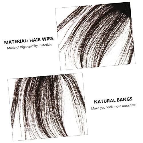 OFFIGAM Air Fringe Haarteil Clip in Natürlich Wirkende Damen Haarverlängerung mit Leichter Bangs Haarclip für Formschöne Gesichtskontur Einfaches Anbringen Modisches Accessoire von OFFIGAM