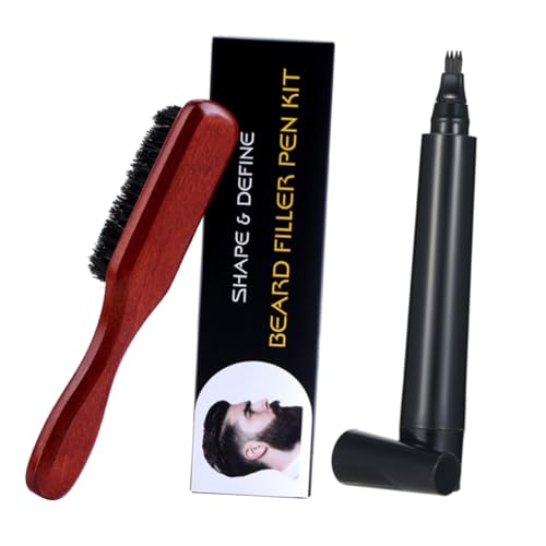 OFFIGAM Bartfüllstift Und Pinsel Für Männer Bartstift Und Bartbürste Professionelles Bart-styling Werkzeug Für Salon Und Heimgebrauch von OFFIGAM