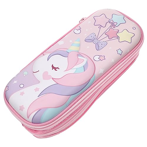 OFFIGAM Multi-funktionales Stiftetui Für Schüler Großes Einhorn Federmäppchen Mit Viel Stauraum Für Stifte Bleistifte Lineale Und Mehr Für Schule Und Reisen von OFFIGAM