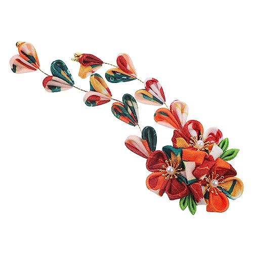 OFFIGAM Blumen Haarklammer mit Langen Fransen Japanische Stil Haaraccessoires für Mädchen Eleganter Haarschmuck für Hochzeiten und Partys für Dickes und Dünnes Haar von OFFIGAM