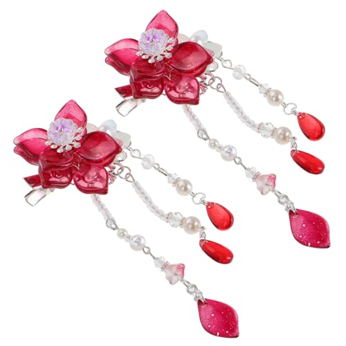 OFFIGAM Blumen Haarspangen Han Chinesische Kleidung Kopfbedeckung Junge Mädchen Haarnadeln Haarschmuck Han Chinesische Kleidung Haarspange von OFFIGAM