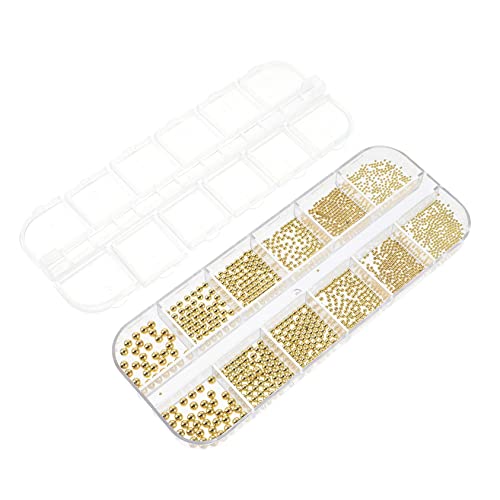 OFFIGAM Box Mit Nail Art Ornamenten Stahlperlen Für Finger-nägel Diy-maniküre-schmuck Für Mädchen Mehrzweck-decor Für Handy Und Planer Hochwertige Materialien Einfach Anzuwenden Und von OFFIGAM