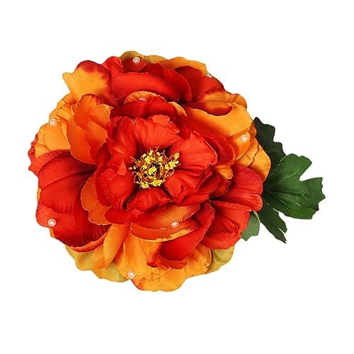 OFFIGAM Braut Haarschmuck Große Blumen Haarspange für Damen Eleganter Kopfschmuck für Strand Party und Fotoshootings Komfortabel und Auffällig für Besondere Anlässe von OFFIGAM