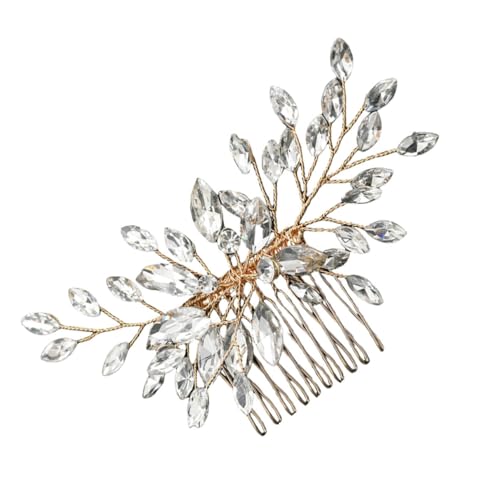 OFFIGAM Braut Haarschmuck Wasserstein Haarkamm Für Hochzeiten Elegante Haaraccessoires Für Bräute Und Brautjungfern Handgefertigte Haarspange Für Besondere Anlässe von OFFIGAM