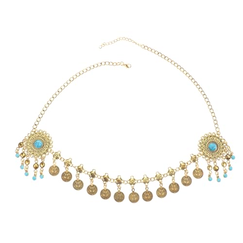 OFFIGAM Brautkette Einzigartigem Design Hochzeitsschmuck Für Damen Perlenkette Als Stirnkopfschmuck Damenschmuck Für Besondere Anlässe Haarschmuck Für Mädchen Stilvolles Stirnband von OFFIGAM