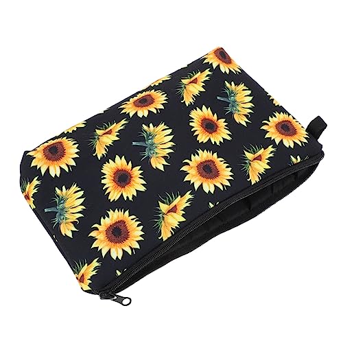 OFFIGAM Classic Sunflower Kosmetiktasche Multifunktionale Damen Wasch und Make Up Tasche Leicht Tragbar mit Reißverschluss Robust und Vielseitig Einsetzbar von OFFIGAM
