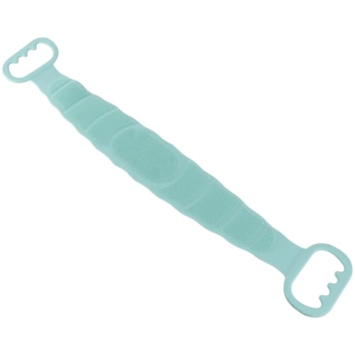 OFFIGAM Exfolierende Silikon Rückenmassagebürste für Körperpflege Doppelseitiger Peeling Schrubber mit Praktischem Aufhängesystem für Männer und für Dusche Zufällige Farbe Zufällige Farbe von OFFIGAM