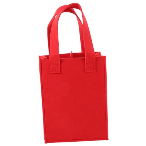 OFFIGAM Filz Weintasche 2-Flaschen Tragetasche mit Griff für Weinflaschen Robuste Filzflasche Aufbewahrungstasche für Transporte von OFFIGAM