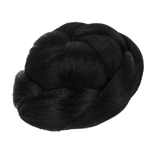 OFFIGAM Geflochtener Chignon Haarteil Clip in Haarknoten Verlängerung für Damen Synthetisches Kunsthaar Einfach zu Stylen Voluminöser Dutt für Alltag Party Hochzeit Passend für Kurze von OFFIGAM