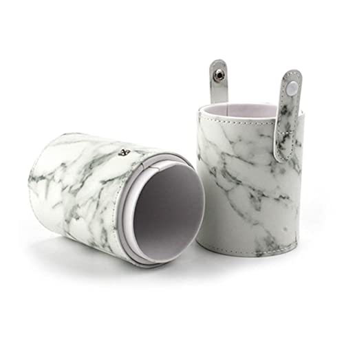 OFFIGAM Großer Tragbarer Kosmetik Pinsel Organizer Marmorierte Make Up Tasche für Zuhause und Reisen Leicht Kompakt und Geräumig Hält Alles Ordentlich und von OFFIGAM
