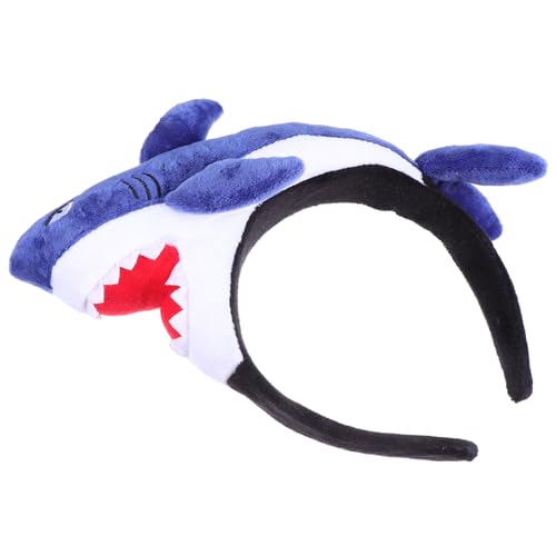OFFIGAM Haifischhaar Haarreif Blau Mehrzweck Haarschmuck Für Partys Und Festivals Bequemer Kopfschmuck Mit Haifischdesign von OFFIGAM
