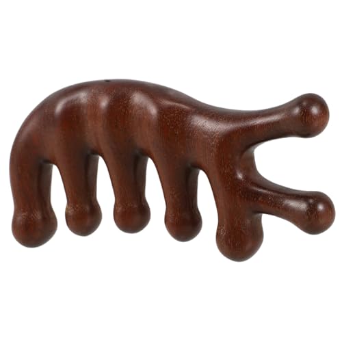 OFFIGAM Holzkopfhautmassagekamm Mit Gua Sha Breitem Zahnkamm Für Männer Und Frauen Zur Entspannung Und Pflege Der Kopfhaut Zur Verbesserung Haarwachstums von OFFIGAM