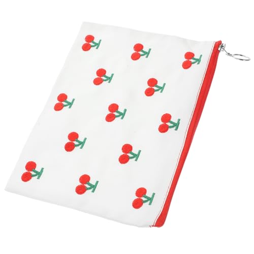OFFIGAM Kosmetiktasche mit Kirschmuster Kleine Reißverschlusstasche für Makeup Organizer für Münzen und Langlebig für Damen OFFIGAM Kosmetiktasche mit Kirschmuster Kleine Reißverschlusstasche für Makeup Organizer für Münzen und Langlebig für Damen von OFFIGAM