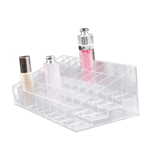 OFFIGAM Kosmetischer Organizer Fächer Durchsichtiger Lippenstifthalter Aus Acryl Präsentationsständer Lippenstift-organizer Make-up-organizer Mit Deckel Zum Aufbewahren Von von OFFIGAM