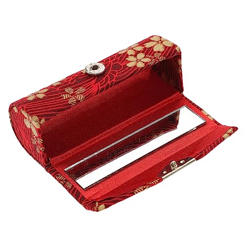 OFFIGAM Lippenstifthalter Aus Hochwertigem Material Lippenstiftbox Mit Spiegel Tragbarer Organizer Für Damen Dekoratives Etui Zum Aufbewahren Von Kosmetik Party Und Geburtstagsgeschenk von OFFIGAM